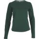 Női hosszú ujjú kereknyakú pamut póló, Kariban KA383, Forest Green-2XL