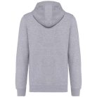 Uniszex  cipzáros kapucnis vastag pulóver, Kariban KA4008, Oxford Grey-3XL