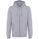 Uniszex  cipzáros kapucnis vastag pulóver, Kariban KA4008, Oxford Grey-4XL