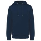 Uniszex  organikus kapucnis vastag pulóver, Kariban KA4009, Navy-4XL