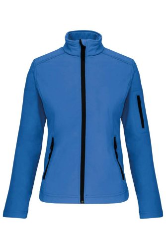 Női 3 rétegű softshell dzseki, Kariban KA400, Aqua Blue-3XL