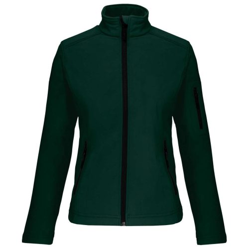 Női 3 rétegű softshell dzseki, Kariban KA400, Bottle Green-S