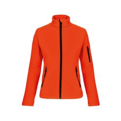   Női 3 rétegű softshell dzseki, Kariban KA400, Fluorescent Orange-M