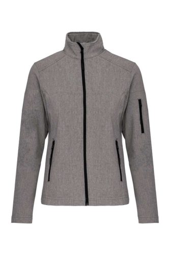 Női 3 rétegű softshell dzseki, Kariban KA400, Marl Grey-2XL