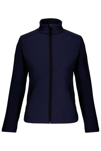 Női 3 rétegű softshell dzseki, Kariban KA400, Navy-2XL