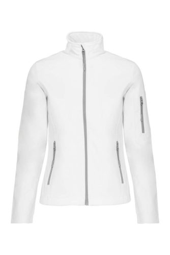 Női 3 rétegű softshell dzseki, Kariban KA400, White-2XL