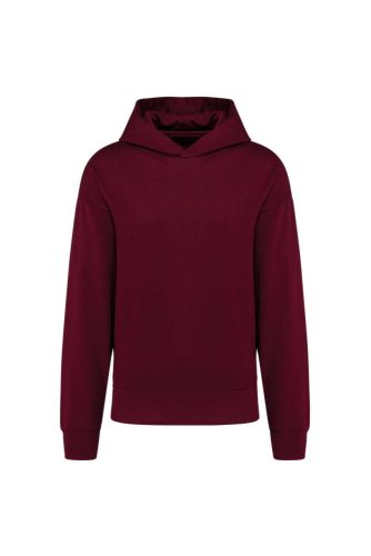 Uniszex  laza szabású kapucnis pulóver, Kariban KA4018, Wine-2XL