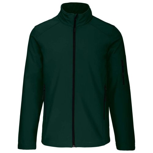 Férfi 3 rétegű softshell dzseki, Kariban KA401, Bottle Green-3XL