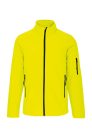 Férfi 3 rétegű softshell dzseki, Kariban KA401, Fluorescent Yellow-2XL