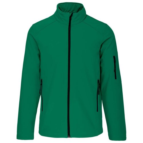 Férfi 3 rétegű softshell dzseki, Kariban KA401, Kelly Green-4XL