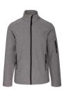 Férfi 3 rétegű softshell dzseki, Kariban KA401, Marl Grey-2XL