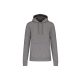 Férfi organikus kapucnis pulóver, Kariban KA4027, Grey Heather-XL