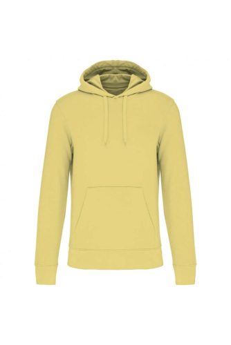 Férfi organikus kapucnis pulóver, Kariban KA4027, Lemon Yellow-2XL