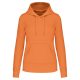 Női organikus kapucnis pulóver, Kariban KA4028, Light Orange-2XL