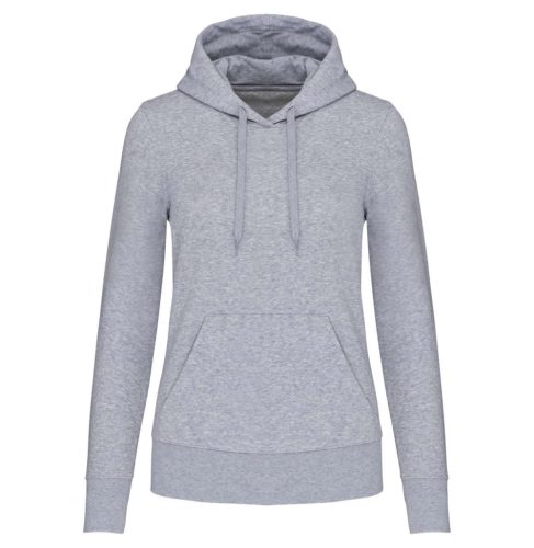 Női organikus kapucnis pulóver, Kariban KA4028, Oxford Grey-XL