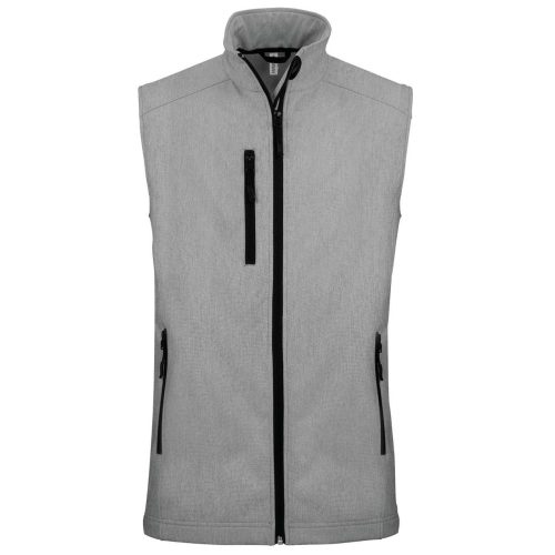 Férfi 3 rétegű softshell mellény, Kariban KA403, Marl Grey-2XL