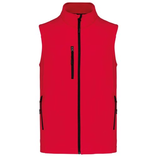 Férfi 3 rétegű softshell mellény, Kariban KA403, Red-L