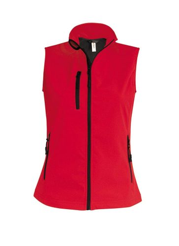 Női softshell mellény, Kariban KA404, Red-M