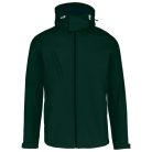 Férfi kapucnis softshell dzseki, Kariban KA413, Bottle Green-2XL