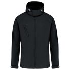 Férfi kapucnis softshell dzseki, Kariban KA413, Black-2XL