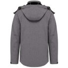 Férfi kapucnis softshell dzseki, Kariban KA413, Marl Grey-2XL