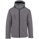 Férfi kapucnis softshell dzseki, Kariban KA413, Marl Grey-2XL