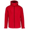 Férfi kapucnis softshell dzseki, Kariban KA413, Red-L