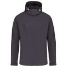 Férfi kapucnis softshell dzseki, Kariban KA413, Titanium-3XL