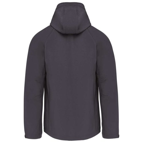 Férfi kapucnis softshell dzseki, Kariban KA413, Titanium-4XL