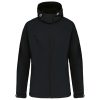 Női kapucnis softshell dzseki, Kariban KA414, Black-M