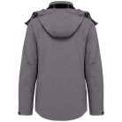 Női kapucnis softshell dzseki, Kariban KA414, Marl Grey-3XL