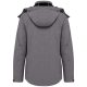 Női kapucnis softshell dzseki, Kariban KA414, Marl Grey-M