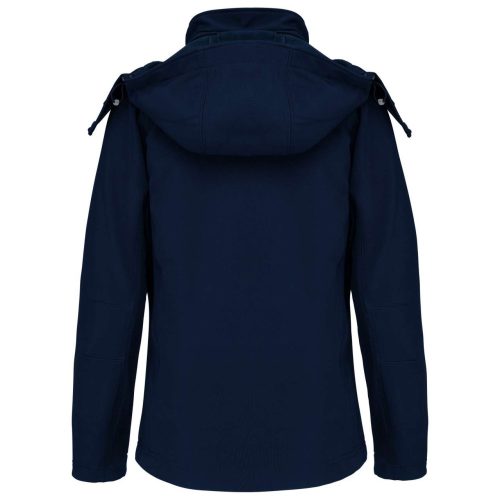 Női kapucnis softshell dzseki, Kariban KA414, Navy-2XL