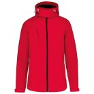 Női kapucnis softshell dzseki, Kariban KA414, Red-2XL