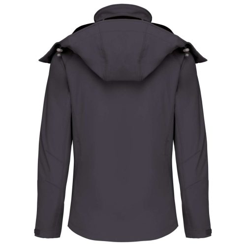 Női kapucnis softshell dzseki, Kariban KA414, Titanium-2XL