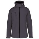 Női kapucnis softshell dzseki, Kariban KA414, Titanium-4XL