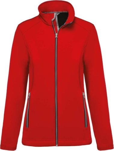 Női két rétegű softshell dzseki, Kariban KA425, Red-2XL