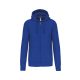 Uniszex  kapucnis cipzáras pulóver, Kariban KA454, Light Royal Blue-2XL