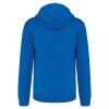 Férfi cipzáras pulóver kontrasztos bélésű kapucnival, Kariban KA466, Light Royal Blue/White-L