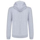 Férfi cipzáras pulóver kontrasztos bélésű kapucnival, Kariban KA466, Oxford Grey/Navy-2XL