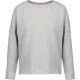 Női laza szabású környakas pulóver, Kariban KA471, Light Grey Heather-L/XL