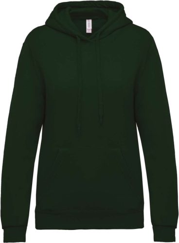 Női kapucnis pulóver, Kariban KA473, Forest Green-L