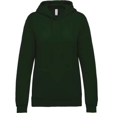 Női kapucnis pulóver, Kariban KA473, Forest Green-XS