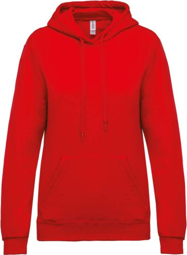 Női kapucnis pulóver, Kariban KA473, Red-2XL