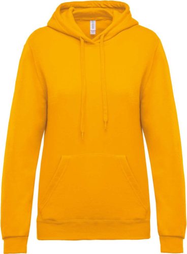 Női kapucnis pulóver, Kariban KA473, Yellow-2XL