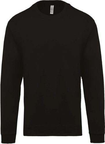 Uniszex kereknyakú pulóver, Kariban KA474, Black-2XL