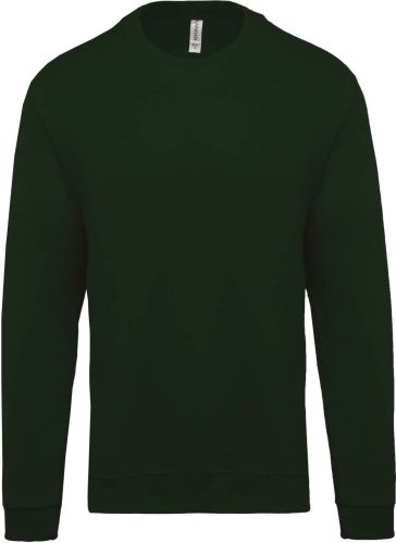 Uniszex kereknyakú pulóver, Kariban KA474, Forest Green-3XL