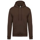 Férfi kapucnis pulóver, Kariban KA476, Chocolate-2XL