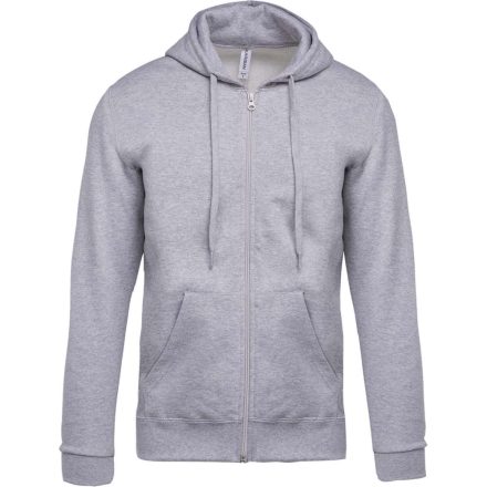 Uniszex cipzáros kapucnis pulóver, Kariban KA479, Oxford Grey-3XL