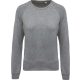 Női raglános organikus környakas pulóver, Kariban KA481, Grey Heather-2XL